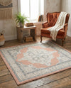 Beverly Grove Collection Area Rug -  Fairfax (Rose) Square Rose  lifestyle 34