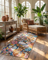 Meadow Breeze Collection Area Rug -  Daffodil Runner Multi  lifestyle 37