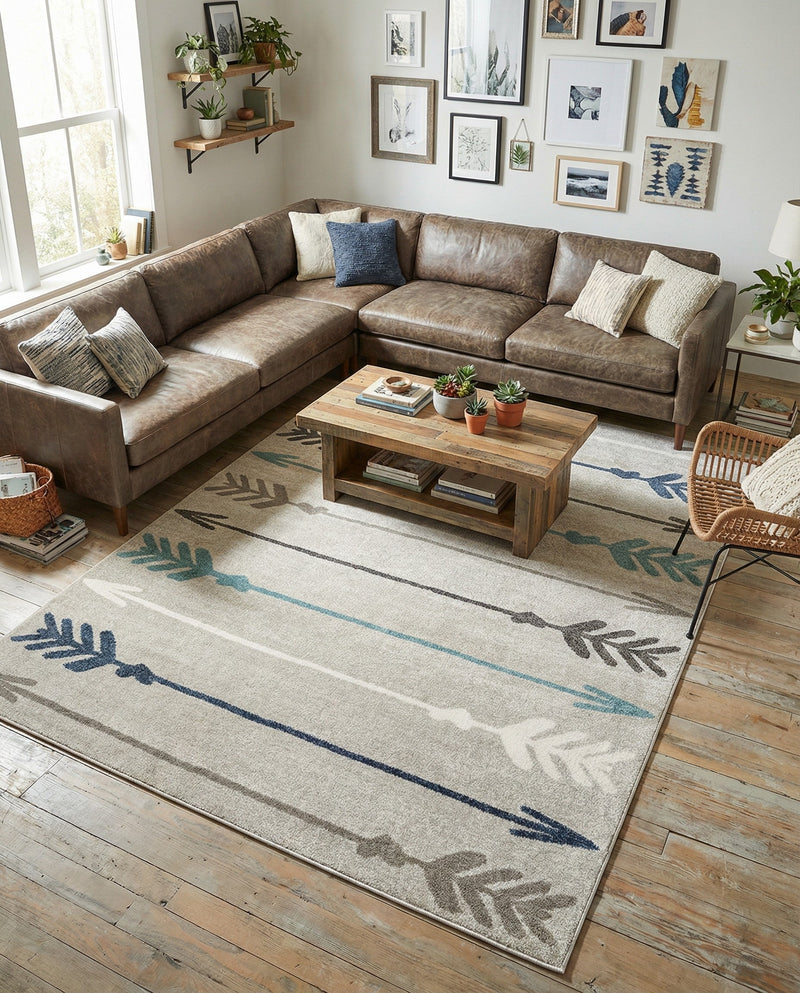 Autumn Meadow Collection Area Rug -  Junipervale Rectangle Light Gray  lifestyle 32