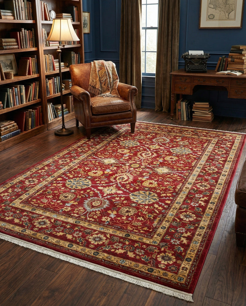 Chelsea Elegance Collection Area Rug -  Osterley Rectangle Red  lifestyle 41