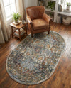 Savannah Soiree Collection Area Rug -  Everglade (Ivory) Oval Ivory  lifestyle 77