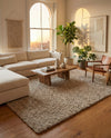 Wellington Luxe Shag Collection Area Rug - Kapiti Rectangle Taupe  lifestyle 46