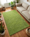 Plush Oasis Collection Area Rug - Serenity (Grass Green) Rectangle Grass Green  lifestyle 31