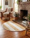 Tassel Trail Collection Area Rug - Pathway (Beige) Hearth Beige  lifestyle 47