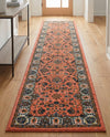 Casablanca Tapestry Collection Area Rug -  Marrakech (Salmon) Runner Salmon  lifestyle 53