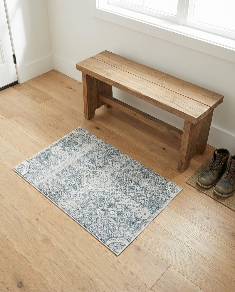 Coastal Haven Collection Area Rug -  Shoreline Rectangle Gray  lifestyle 17