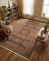 Ottoman Elegance Collection Area Rug - Sultan Rectangle Blue  lifestyle 62