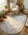Cambridge Classics Collection Area Rug -  Fitzwilliam (Cream) Oval Cream  lifestyle 72