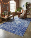 Heritage Elegance Collection Area Rug -  Windsor (Navy Blue) Rectangle Navy Blue  lifestyle 10