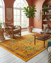 Caribbean Cove Collection Area Rug -  Tobago Rectangle Yellow  lifestyle 68