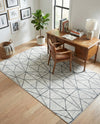 Garden Maze Retreat Collection Area Rug -  Arborlane Rectangle White  lifestyle 12