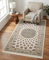 Persian Elegance Collection Area Rug -  Zanjan Rectangle Ivory  lifestyle 13