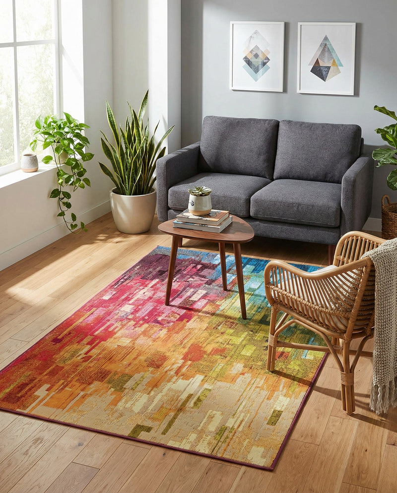 Urban Terrace Collection Area Rug -  Lawn Rectangle Multi  lifestyle 14