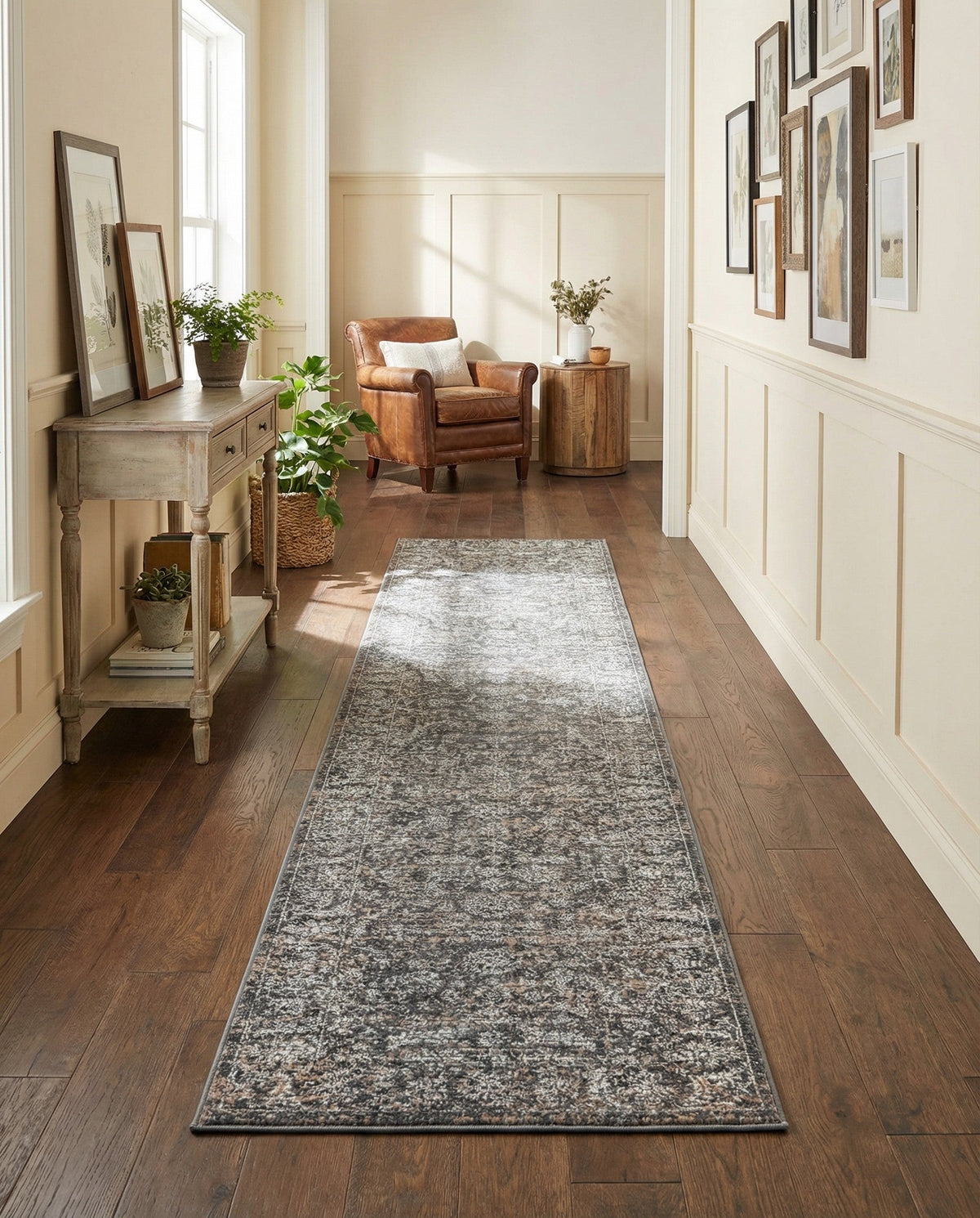 Metro Heights Collection Area Rug -  Astoria Runner Navy Blue  lifestyle 67