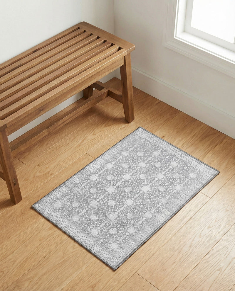 Heritage Elegance Collection Area Rug -  Chatsworth Rectangle Gray  lifestyle 7