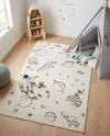 Wonder Tykes Collection Area Rug -  Jigsaw Rectangle Ivory  lifestyle 20