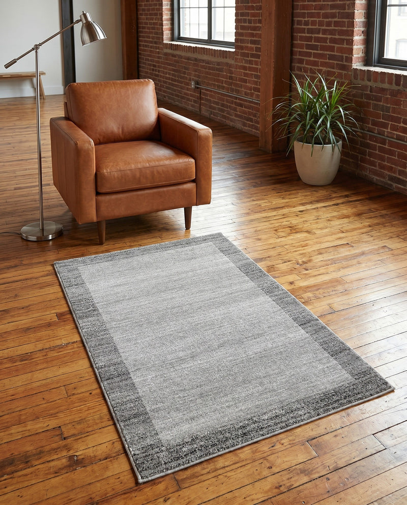 Studio Haven Collection Area Rug -  Conservatory (Light Gray) Rectangle Light Gray  lifestyle 22