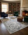 Bloomsbury Elegance Collection Area Rug - Mayfair Rectangle Gray  lifestyle 72