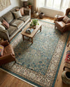 Persian Elegance Collection Area Rug -  Kerman (Blue) Rectangle Blue  lifestyle 5