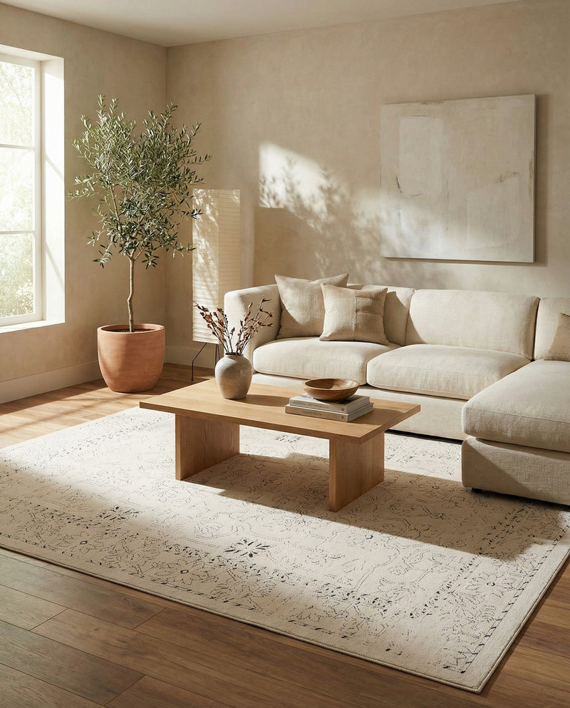 Savannah Soiree Collection Area Rug -  Everglade (White) Rectangle White  lifestyle 11