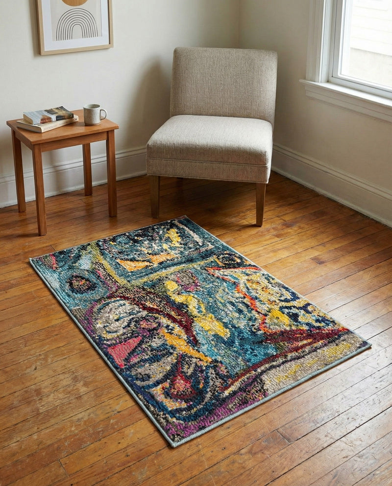 Autumnal Tapestry Collection Area Rug - Harvestville Rectangle Multi  lifestyle 23