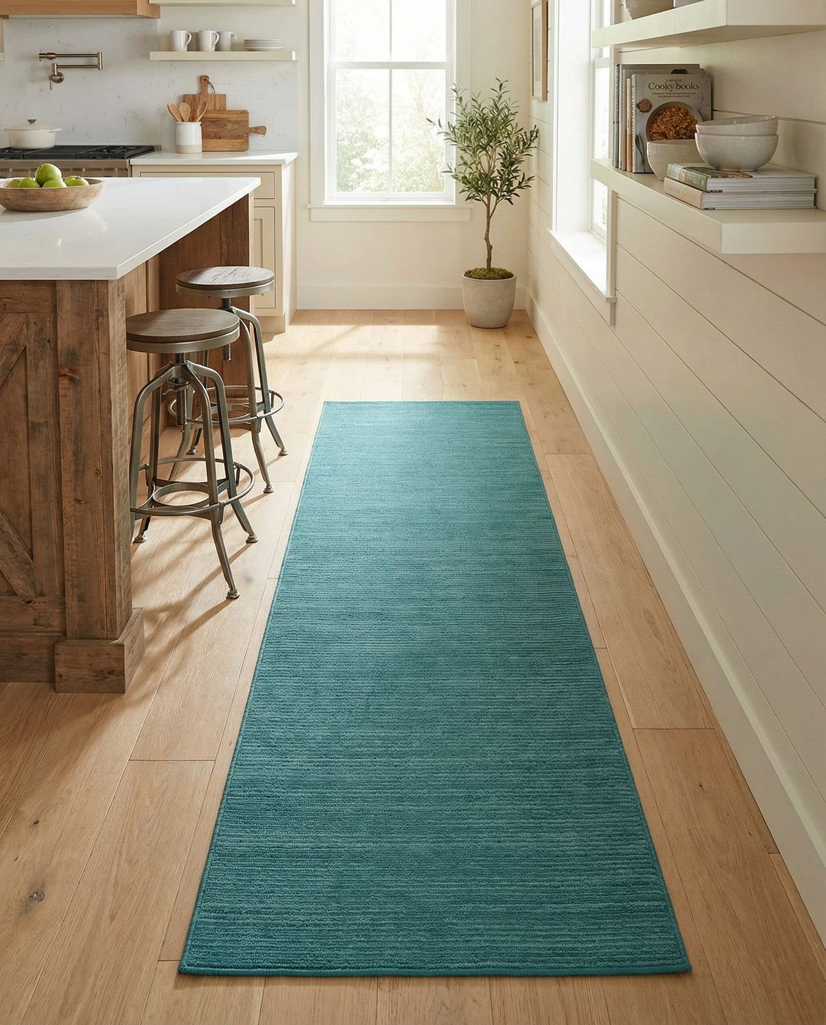 Soho Elegance Collection Area Rug - Chelsea (Turquoise) Runner Turquoise  lifestyle 57