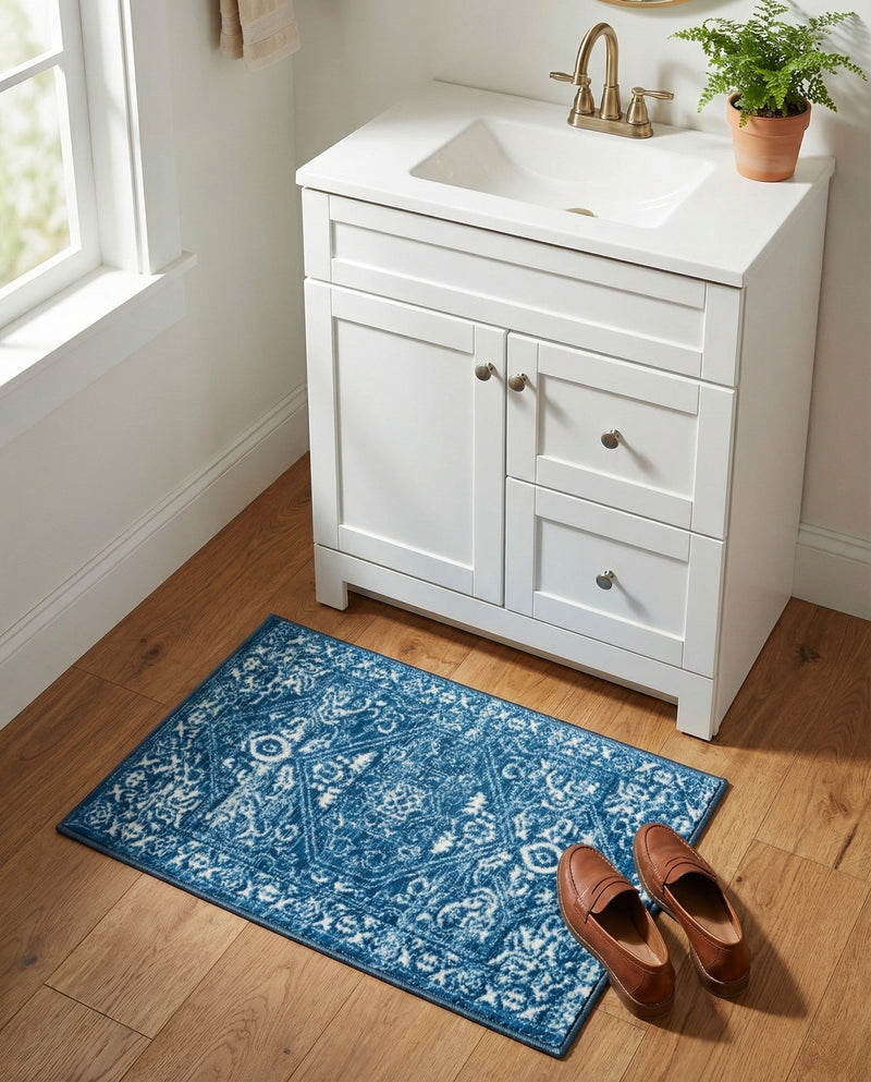 Charleston Elegance Collection Area Rug - Harborview Rectangle Blue  lifestyle 58
