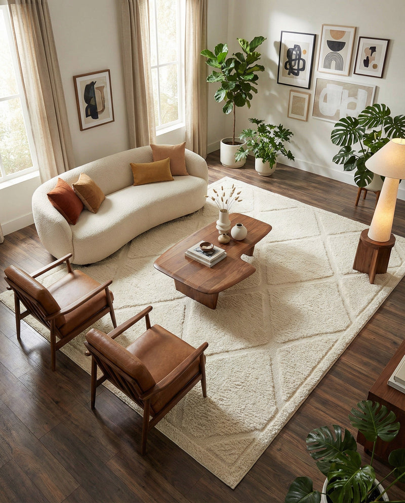 Trellis Haven Collection Area Rug - Havenwood Rectangle Ivory  lifestyle 34