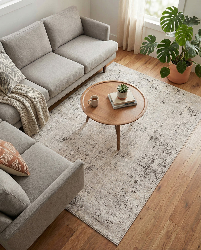Aegean Elegance Collection Area Rug -  Paros Rectangle Gray  lifestyle 7