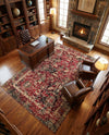 Neptune Elegance Collection Area Rug -  Galatea (Burgundy) Rectangle Burgundy  lifestyle 14