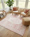Cambridge Classics Collection Area Rug -  Pembroke (Pink) Square Pink  lifestyle 53