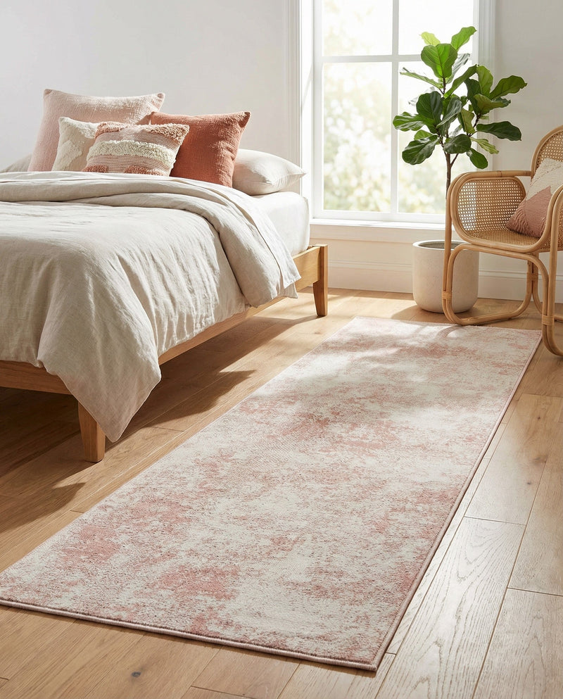 Luminara Sands Collection Area Rug - Elysium (Carnation Pink) Runner Carnation Pink  lifestyle 84