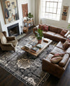 Horizon Collection Area Rug - Dawn Rectangle Gray  lifestyle 76