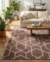 Geo Garden Lattice Collection Area Rug - Savannah Rectangle Dusty Rose  lifestyle 42