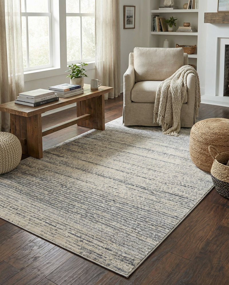 Serenity Sands Collection Area Rug -  Tranquilbay Rectangle Cream  lifestyle 16