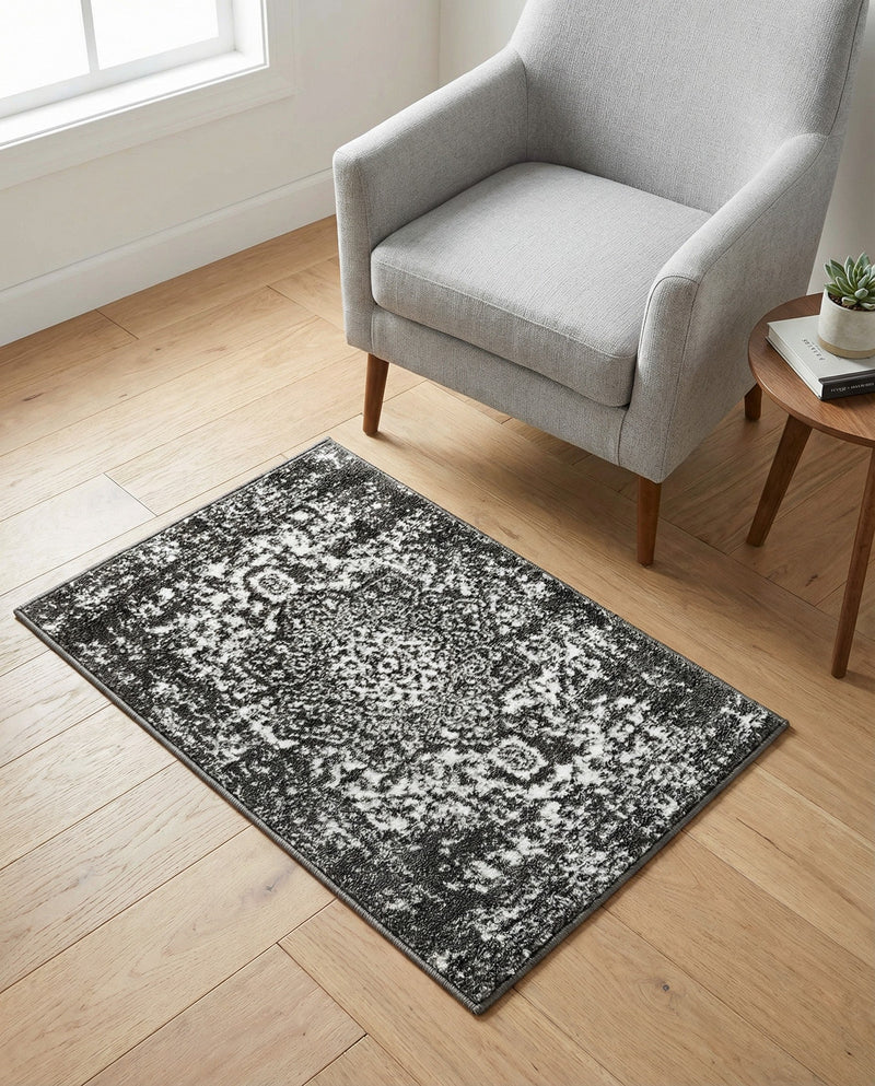 Georgetown Rugs Collection Area Rug - Dupont (Dark Gray) Rectangle Dark Gray  lifestyle 21
