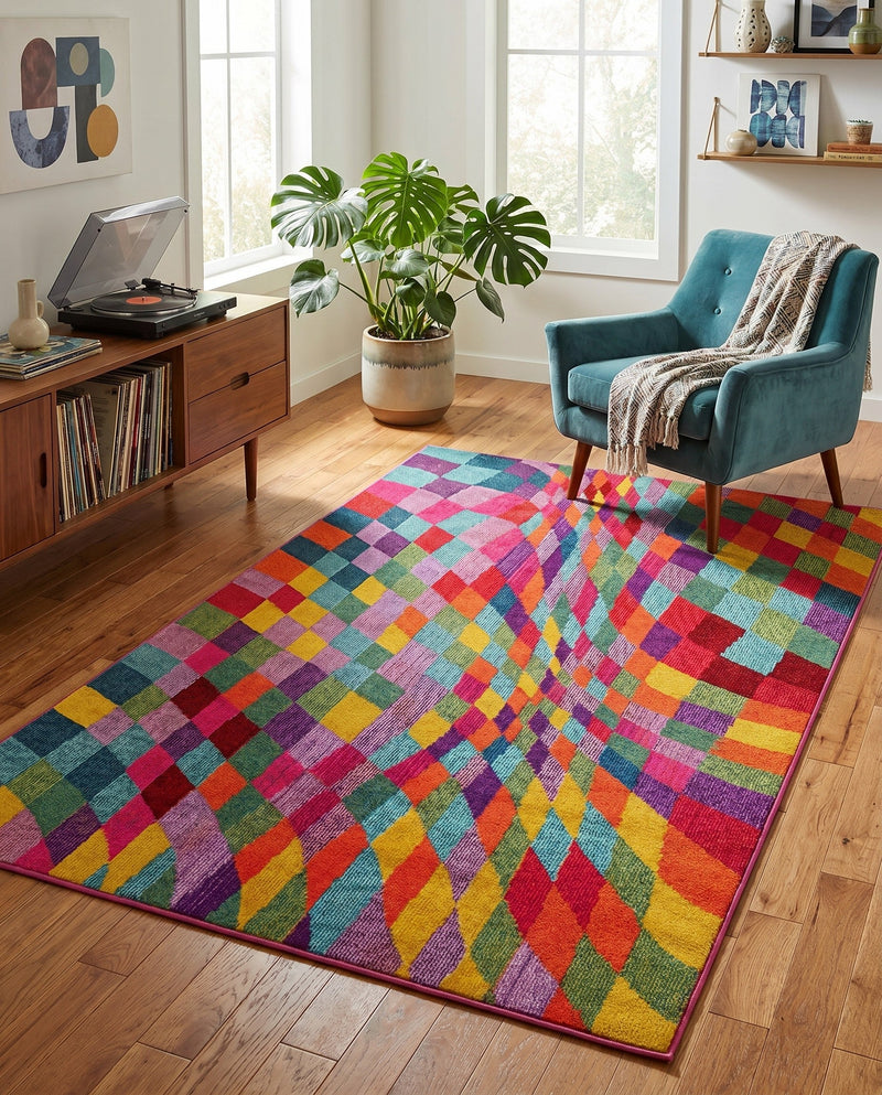 Marrakesh Elegance Collection Area Rug -  Tinghir Rectangle Multi  lifestyle 14