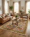 Tabriz Tapestry Collection Area Rug - Sahand (Cream) Rectangle Cream  lifestyle 22