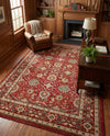 Chelsea Elegance Collection Area Rug -  Osterley Rectangle Red  lifestyle 85