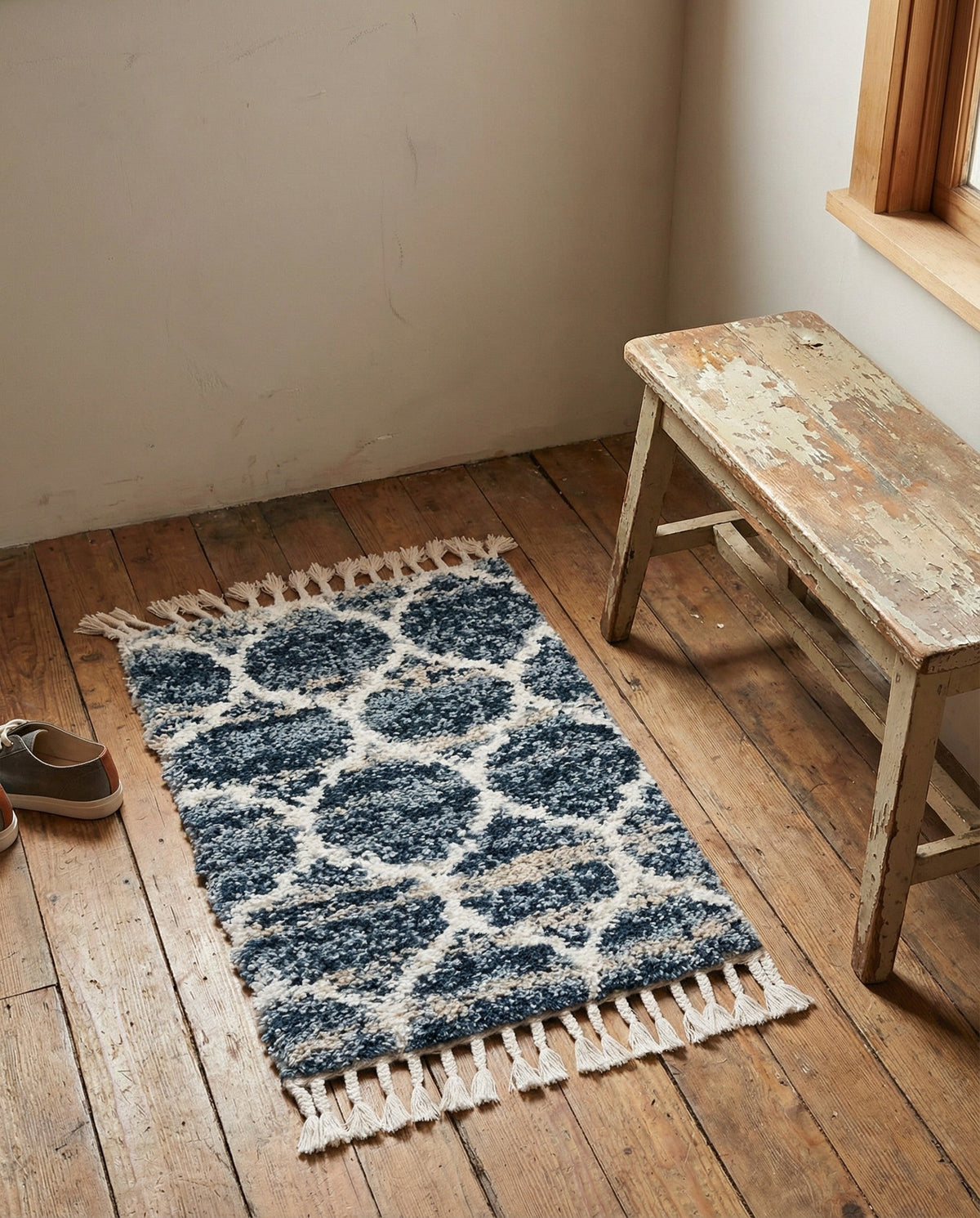 Cozy Cove Shag Collection Area Rug - Marina Rectangle Blue  lifestyle 33