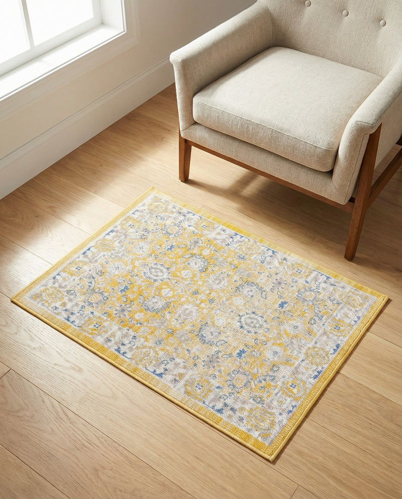 Savannah Series Collection Area Rug -  Beaufort Rectangle Tuscan Yellow  lifestyle 23