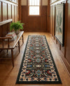 Tabriz Tapestry Collection Area Rug - Sahand (Green) Runner Green  lifestyle 35