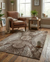 Riviera Elegance Collection Area Rug -  Nice Rectangle Brown  lifestyle 51