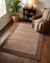 Studio Haven Collection Area Rug -  Conservatory (Light Brown) Rectangle Light Brown  lifestyle 28