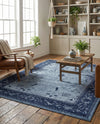 Horizon Collection Area Rug -  Apex (Blue) Rectangle Blue  lifestyle 28