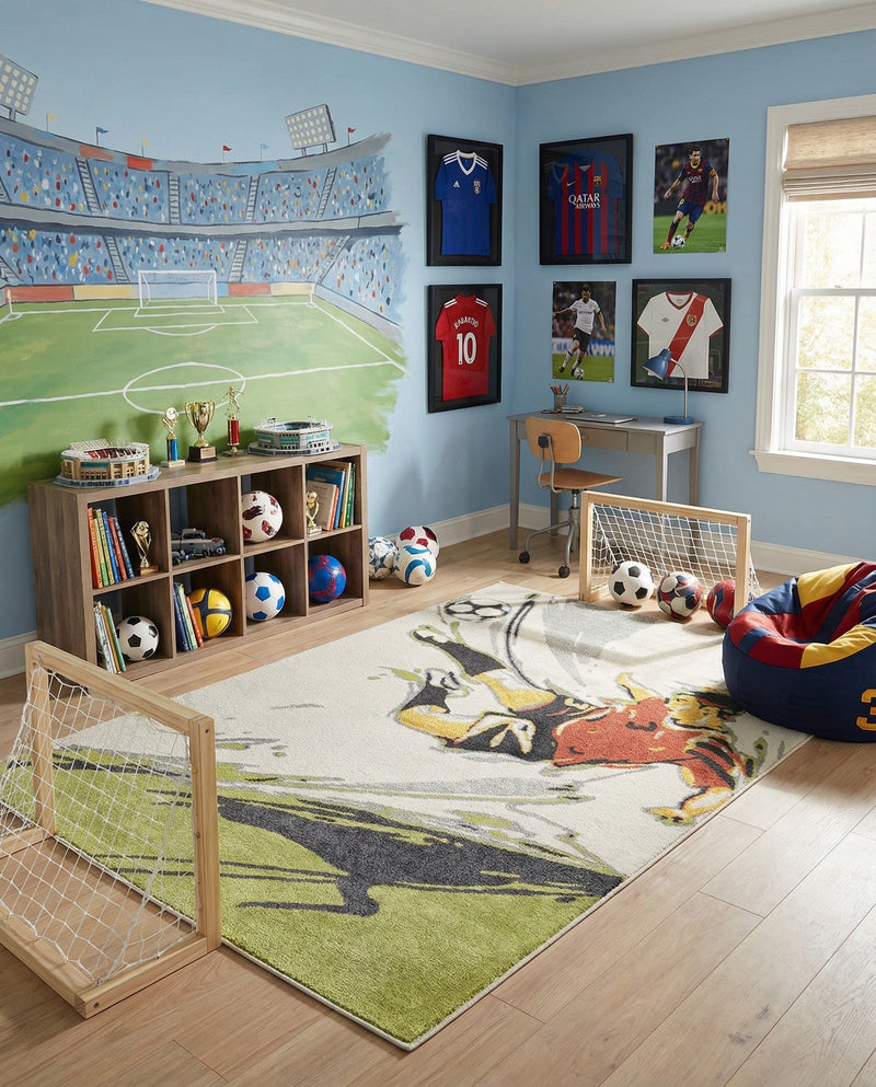 Wonder Tykes Collection Area Rug -  Mirage Rectangle Gray  lifestyle 7