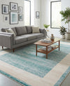 Metro Heights Collection Area Rug -  Park Rectangle Turquoise  lifestyle 14