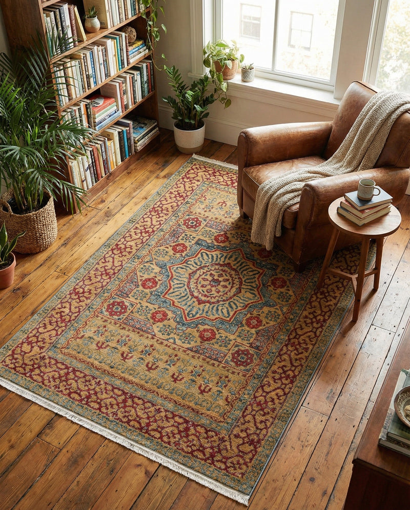 Ottoman Elegance Collection Area Rug -  Cappadocia Rectangle Light Blue  lifestyle 63