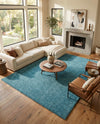 Cozy Comfort Shag Collection Area Rug - Haven (Turquoise) Rectangle Turquoise  lifestyle 18