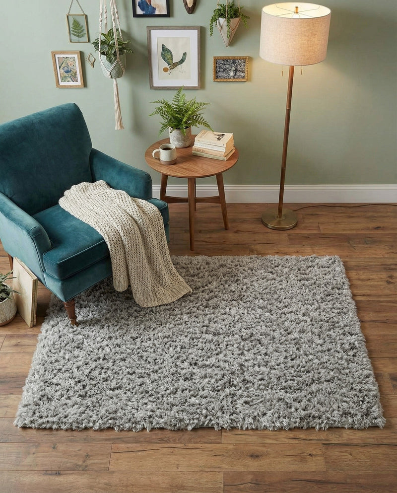 Eternal Plush Oasis Collection Area Rug -  Tranquility (Ash) Rectangle Ash  lifestyle 17